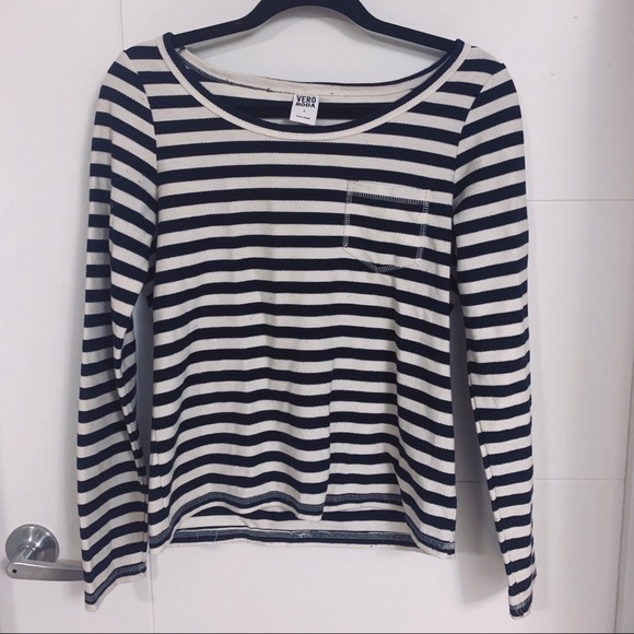 Vero Moda Tops - Vero Moda - navy&cream stripped sweater 💙